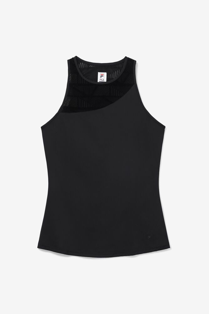 Fila Tank Top Womens Black - Slice Full Coverage - Philippines 0483519-GW